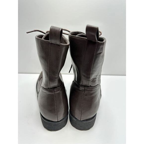 Catherine Malandrino Booney‎ Vegan Leather Lace Up  Combat Boots Size 9 New - Picture 8 of 13